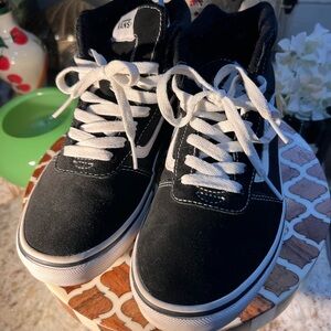 Vans Classic Black and White High-Tops for Kiddies